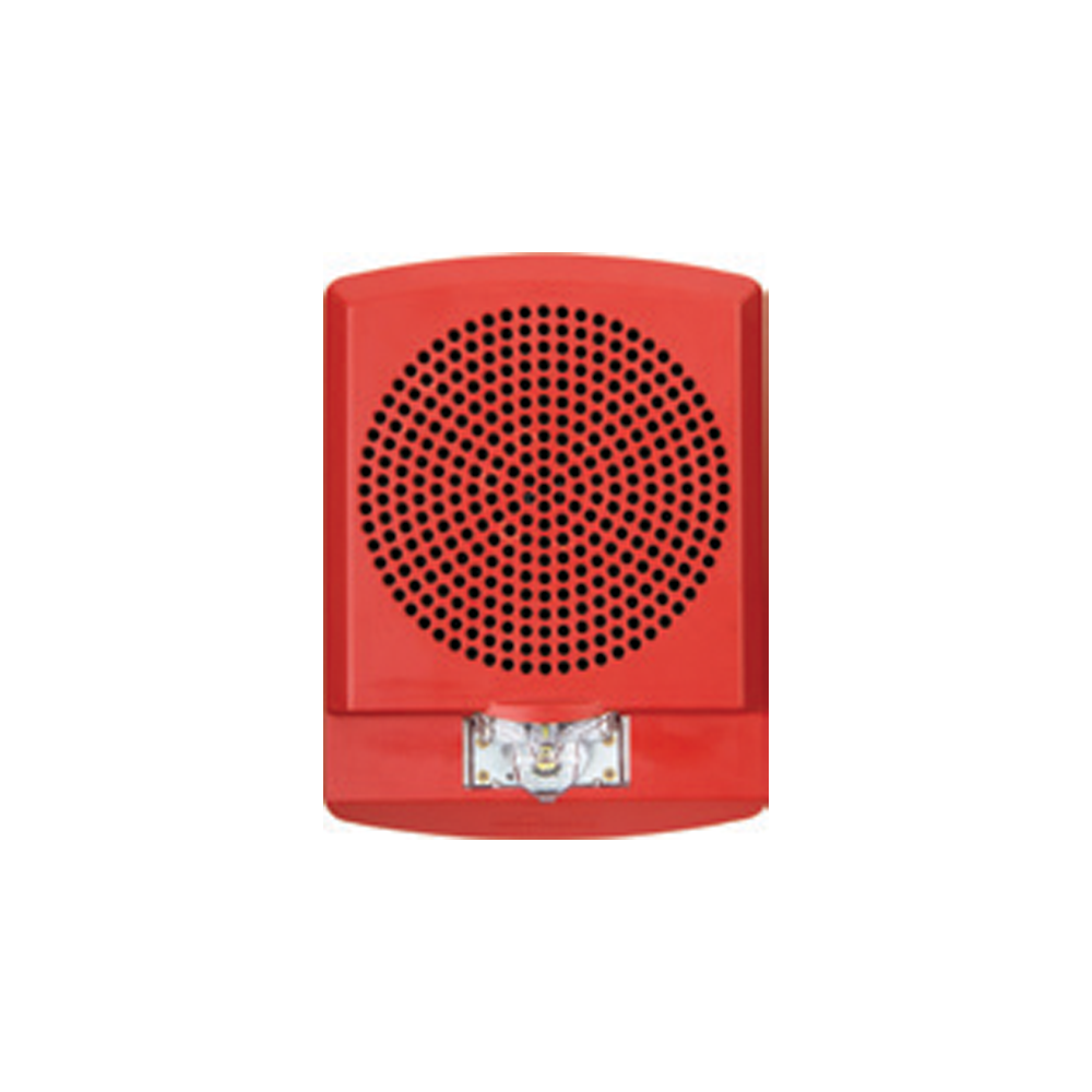 CooperWheelock E5024MCWFW 2Wire Speaker Strobe, SQ, Wall Mount, 24VDC, 15/30/75/110 CD, White