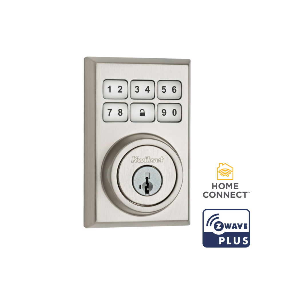 Kwikset 99100080 SmartCode 910 ZWave 500 Contemporary Deadbolt
