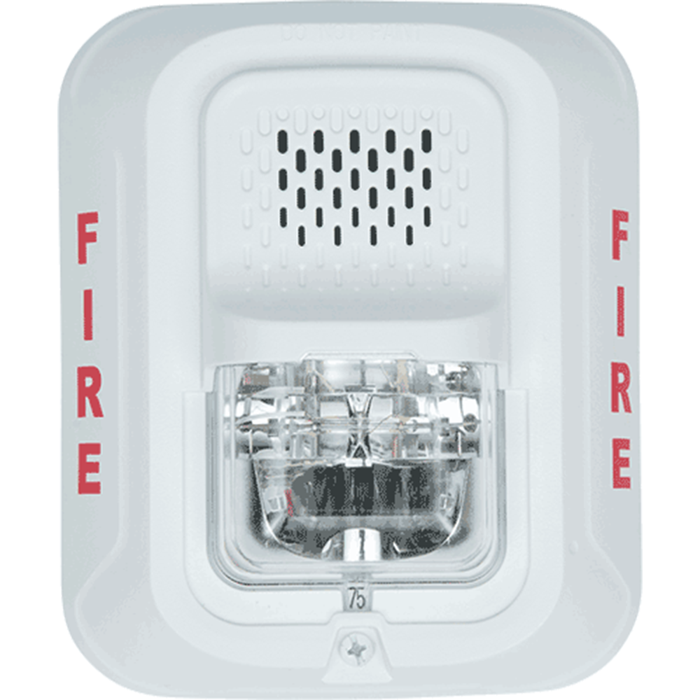 System Sensor P2WL LSeries 2Wire Horn/Strobe, White, Wall Mount