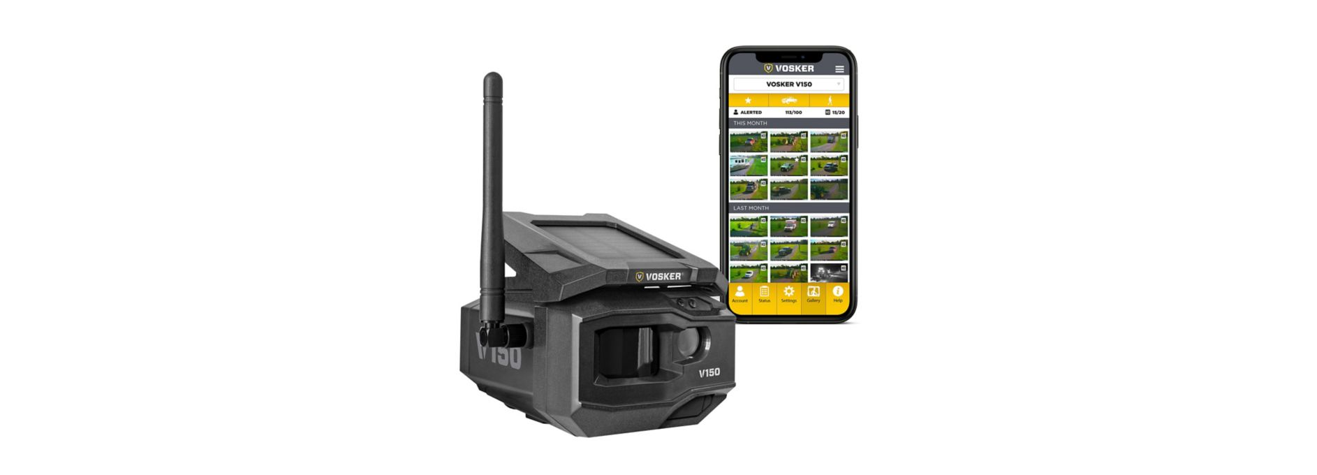 Verizon Solar Powered LTE Cellular Outdoor Security Camera V150V